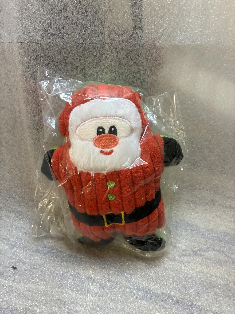 Plush Santa Claus Holiday Dog Toy - Red & White